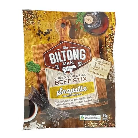 Biltongman Beef Snapstix Packets