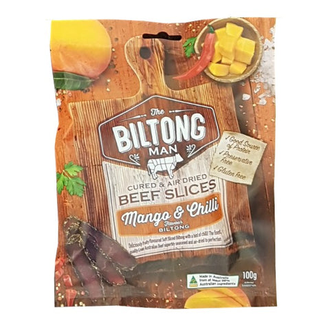 Biltongman Mango & Chilli Beef Biltong Packets