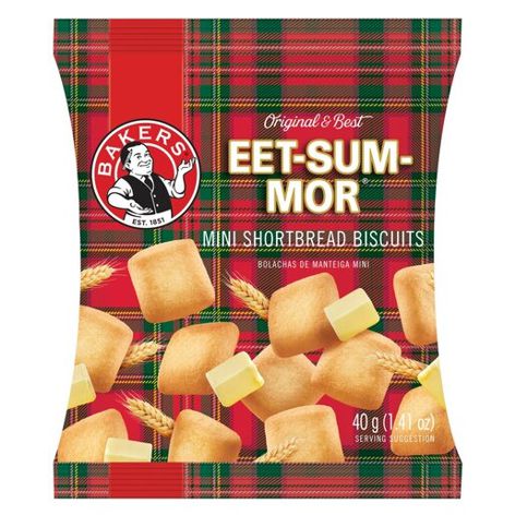Bakers Mini Eet-Sum-Mor Shortbread Biscuits - 40g