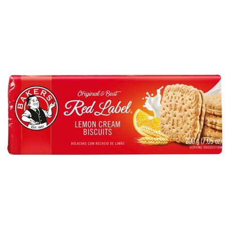 Bakers Red Label Lemon Cream Biscuits - 200g