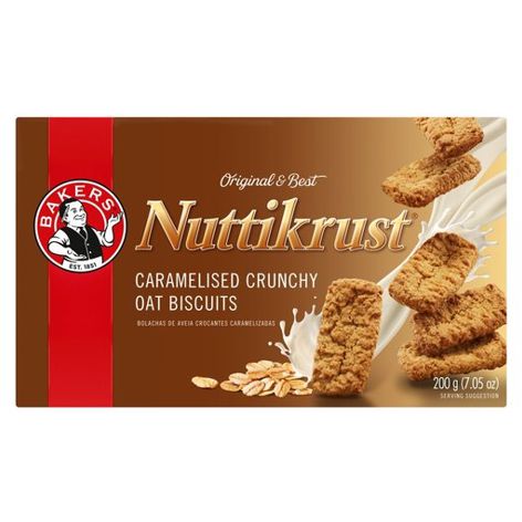 Bakers Nuttikrust Caramelised Crunchy Oat Biscuits - 200g