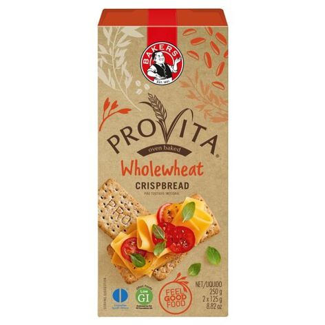 Bakers Provita Wholewheat Crispbread - 250g