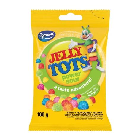 Beacons Jelly Tots Sour Power - 100g