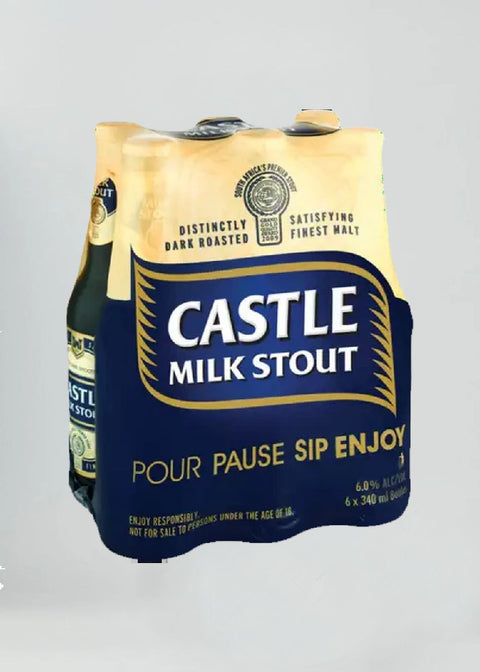 Castle Milk Stout 6 Pack - 340ml bottles