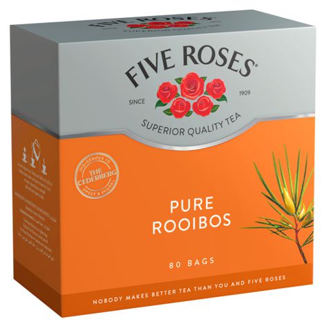 Five Roses Rooibos Select Teabags - 80 Pack