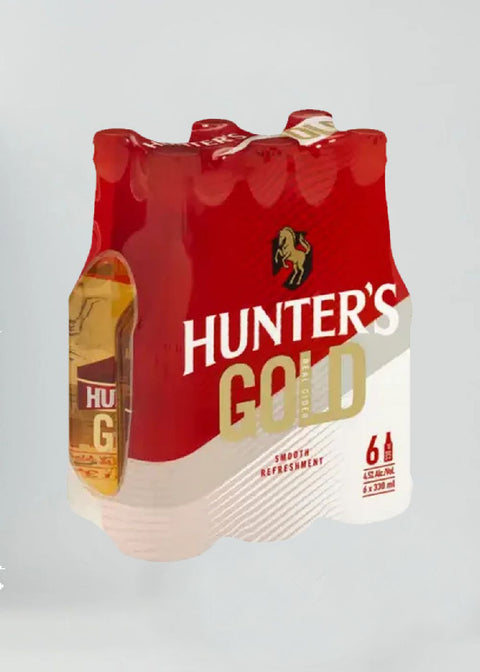 Hunters Gold Cider 6 Pack - 330ml bottles