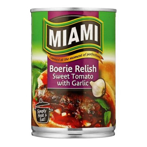 Miami Boerie Relish with Garlic – 450g