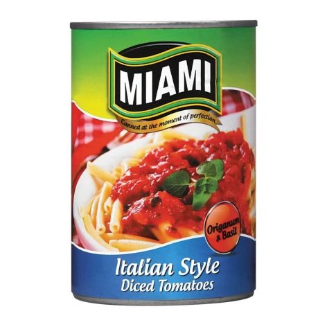 Miami Italian Style Diced Tomatoes – 410g
