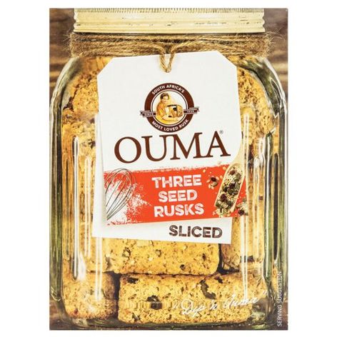 Ouma Breakfast Sliced Three Seeds Rusks - 450g