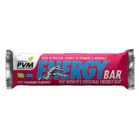 PVM Choc Strawberry Flavoured Energy Bar - 45g
