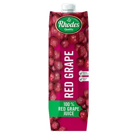 Rhodes Red Grape Juice - 1L