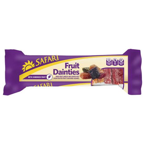 Safari Fruit Dainty Squares - 250g