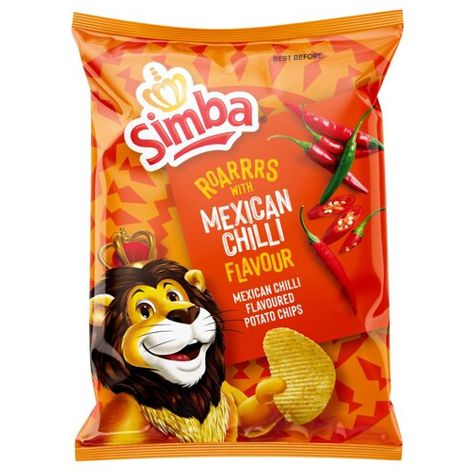 Simba Mexican Chilli Flavour Potato Chips - 110g