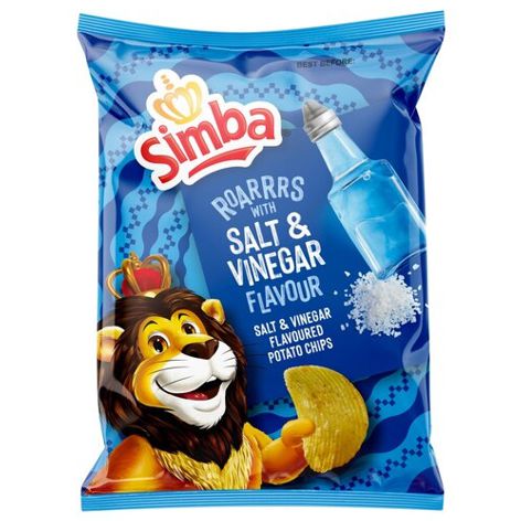 Simba Salt & Vinegar Flavour Potato Chips - 110g