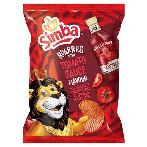 Simba Tomato Sauce Flavour Potato Chips - 110g
