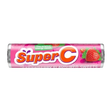 Super C Strawberry Flavoured Sweets - 35g