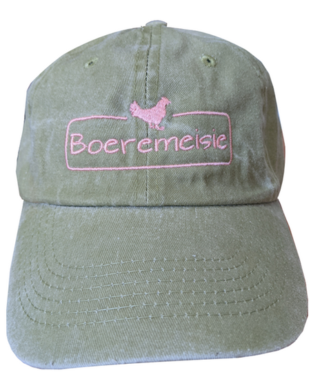 Cap - BOEREMEISIE - Khaki Stonewash