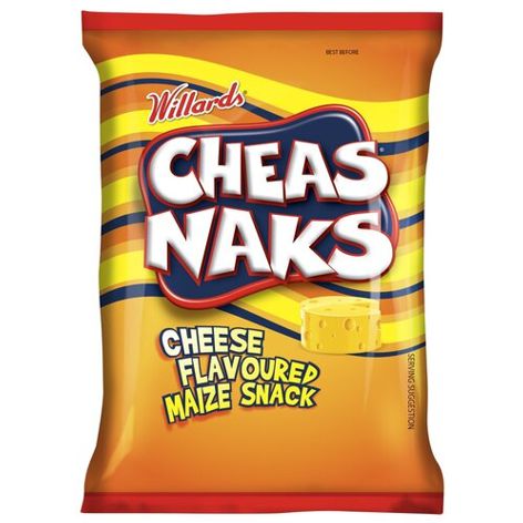 Willards Cheas Naks Cheese Flavour Maize Snack - 135g