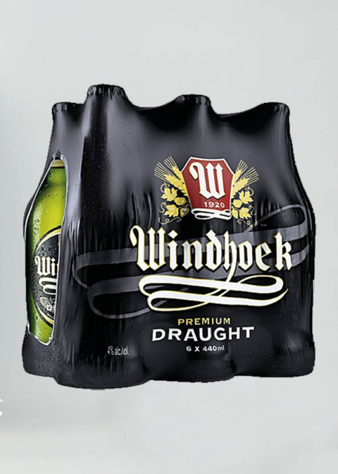 Windhoek Draught 6 Pack - 330ml bottles