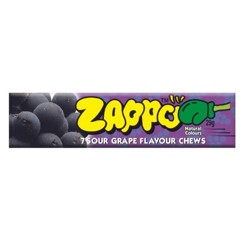Zappo Grape Flavour Chews - 29g